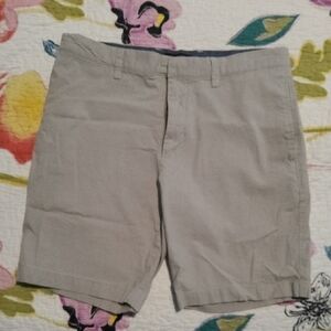 Banana Republic Tan Aiden Club Flat Front Shorts Casual Style